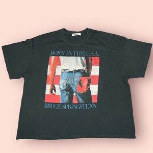 DAY DREAMER | BRUCE SPRINGSTEEN AMERICANA OS TEE IN VINTAGE BLACK